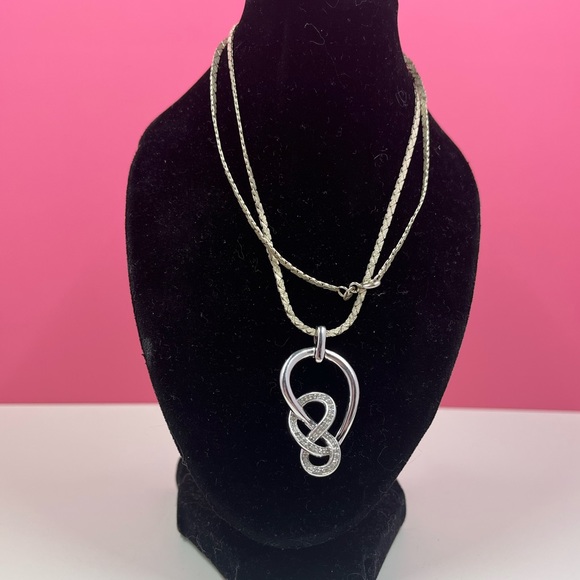 Jewelry - Vintage 0.22 Carat Diamond & 925 Sterling Silver Pendant Necklace